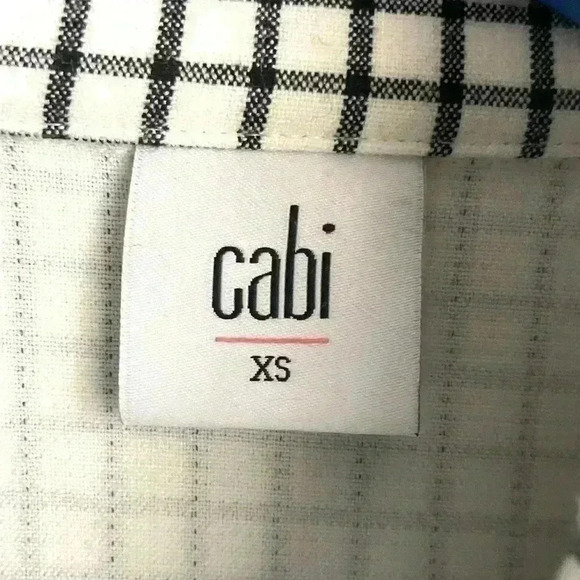 Cabi Black White Windowpane Blazer Jacket size XS - Picture 5 of 8